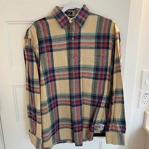 Vintage 1990s Salty Dog Gant Long Sleeve Men's Medium Button Down Plaid Shirt